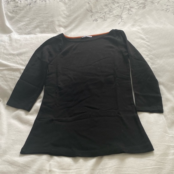 Zara Black cotton top size S - Picture 1 of 3